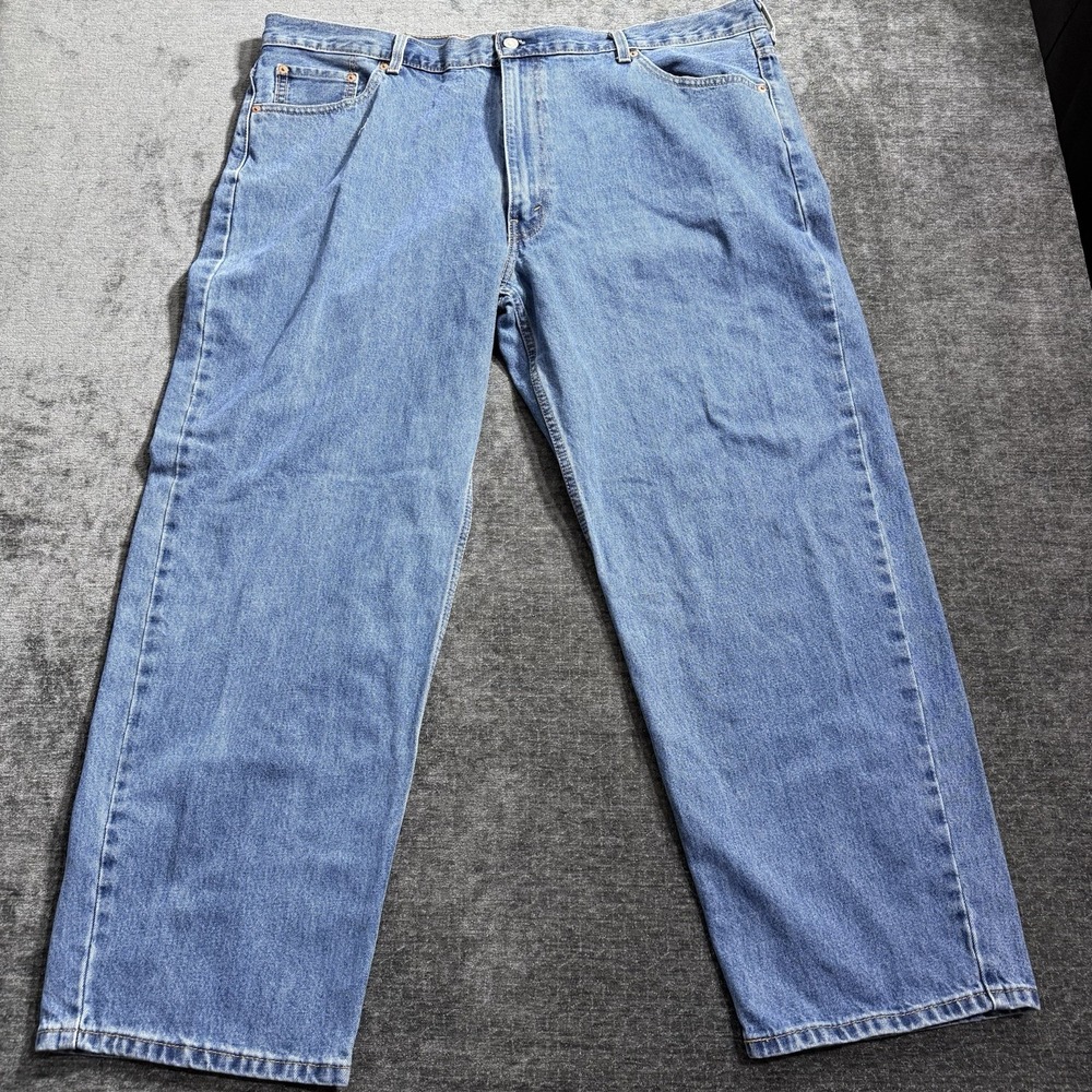 Levis 550 Jeans Mens 48x32 Blue Denim Medium Wash Relaxed Loose Fit Casual Pants